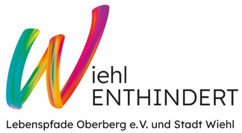 Logo: Wiehl ENTHINDERT — Lebenspfade Oberberg e.V. und Stadt Wiehl